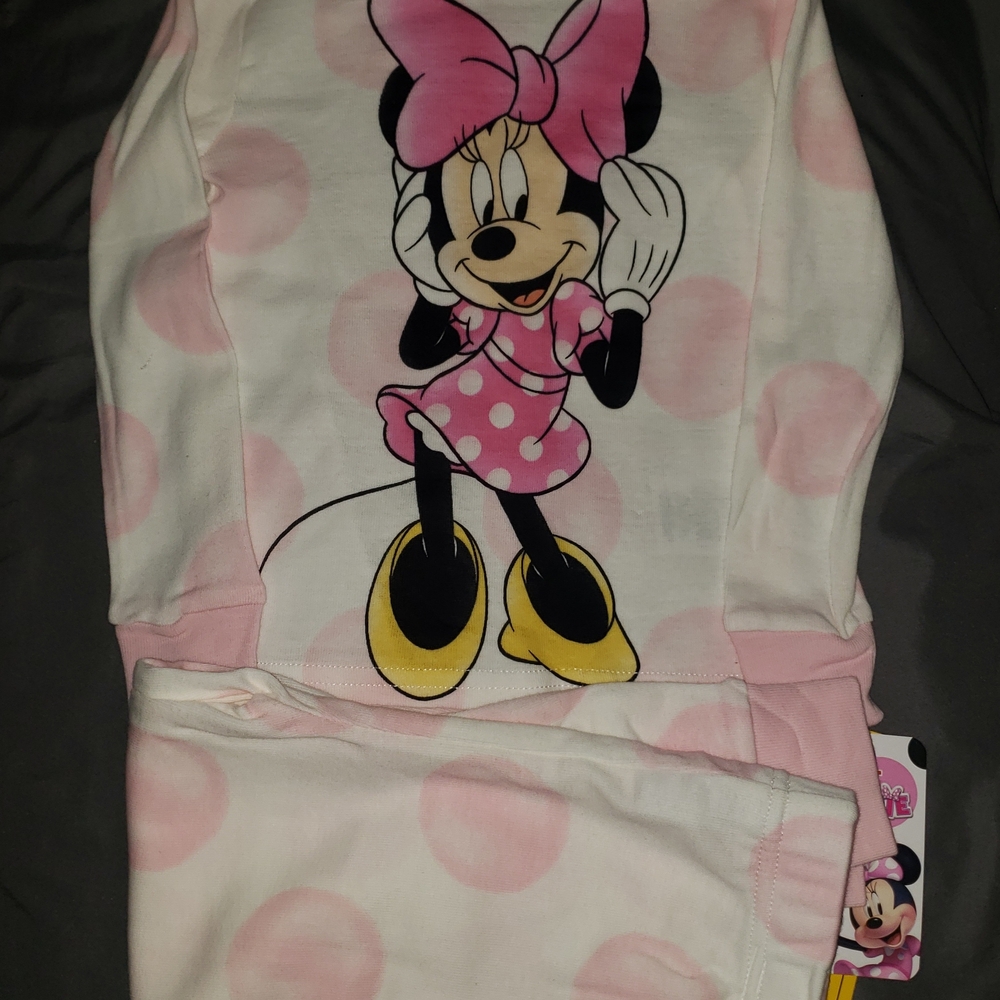 Brand New Disney Minnie Mouse 2 Piece Jammies Set Sz 3T NWT